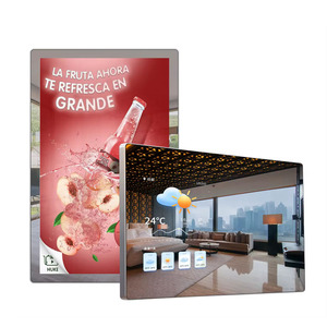 Miroir de salle de bain intelligent à écran tactile mural, miroir magique Android, téléviseur LCD, affichage numérique pour hôtel, maison, coiffeuse - Product Image 2