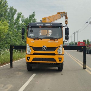 Grue télescopique montée sur camion Shacman 10 tonnes 12 tonnes 4x2, grue de chargement pour véhicule, en promotion - Product Image 3