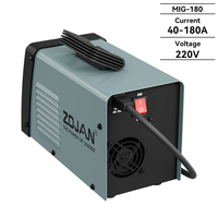 ZOJAN Nouvelle soudeuse MIG 220V 3.7kVA 20-120A Cycle de service 60% Protection IP21S Outil essentiel efficace pour tôles fines en acier inoxydable