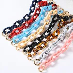 REWIN High Quality Multi Color Marble Chain for Phone Case Acrylic Resin Chain for Coffee Cup Holder