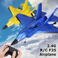 J-20 F35 2.4G Avion radiocommandé électrique en mousse Epp longue distance Avion télécommandé Rtf Lightning Us Modèle de loisir R C Rc Jet Jouets