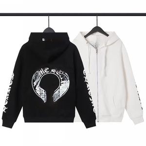 Sweat-shirt à capuche décontracté en molleton <span class=keywords><strong>100</strong></span> % coton, imprimé numérique, anti-boulochage, coupe ample, collection Hiver 2026 - Product Image 3