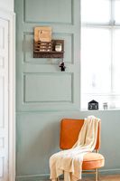 Porte-lettres mural en métal et bois Dahey, porte-clés, organisateur de courrier, 4 crochets doubles pour clés, étagère flottante, style rustique