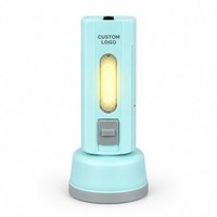 Lampe torche LED tactique rechargeable portable 14500, mini lampe de poche avec faisceau réglable, IP20 pour la marche nocturne, charge USB, corps en ABS