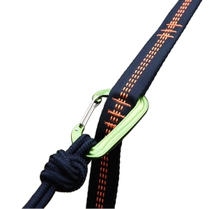 HXY 7075 Aviación Aluminio Tipo D Mosquetón 12KN Hamaca <span class=keywords><strong>Seguridad</strong></span> Gancho <span class=keywords><strong>de</strong></span> resorte colgante rápido para mosquetón Yoga Escalada en roca Metal - Product Image 5