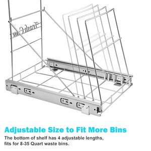 Support de rangement métallique moderne et durable à un niveau pour <span class=keywords><strong>sous</strong></span>-<span class=keywords><strong>évier</strong></span>, multifonctionnel, avec <span class=keywords><strong>tiroir</strong></span> pour <span class=keywords><strong>poubelle</strong></span> de cuisine, vente en gros - Product Image 5