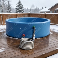 Holzbeheizter tragbarer Whirlpool mit Heizspirale für den Außenbereich – aufblasbare Badewanne mit Heizung für Spa und Garten