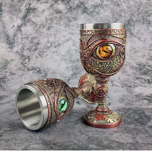 Copa de ojo de dragón Copa de acero inoxidable Bar Fiesta Resina Dragón Decoración <span class=keywords><strong>Vino</strong></span> Jugo Bebida - Product Image 4
