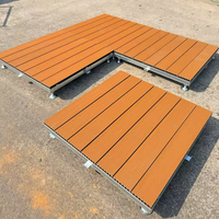 Système de terrasse modulaire imperméable, installation facile, terrasse extérieure moderne à clips, terrasse pour bricolage extérieur
