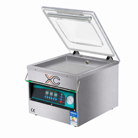 Machine d'emballage sous vide à double chambre Xicang XC-340, barre de scellage double, scelleuse sous vide automatique pour la transformation de la viande