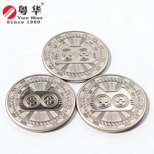 Muestra Gratuita de Fichas de Metal para Máquinas de Juego, Diseño Personalizado, Color Plateado, Fichas de Latón para <span class=keywords><strong>Juegos</strong></span> de Diversión / Lavaderos de Autos - Product Image 4