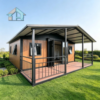 Maison préfabriquée modulaire extensible de 20 pieds à faible consommation d'énergie, type conteneur, pour bureau commercial préfabriqué