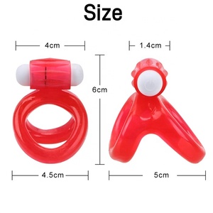 Stretch able Soft Silicone Vib rating Cock Ring für Herren TPE Adult Sexspielzeug für Delay Ejakulation Penis Ring - Product Image 2