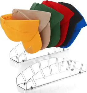 Hat Holder for 14 Baseball Caps,Hat Rack for Acrylic Organizer, Hat Storage Support Casquette for Home,Bedroom,Cloakroom,Dresser
