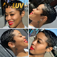 Perruque en cheveux humains à prix abordable de 5,9 $, vente en gros, cheveux vietnamiens bruts, perruques courtes en cheveux humains, fournisseurs de perruques sans colle, perruque courte coupe pixie
