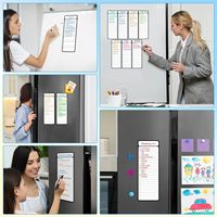 Tableau blanc magnétique personnalisé pour réfrigérateur Tableau effaçable à sec pour l'éducation Petit tableau blanc Calendriers de réfrigérateur