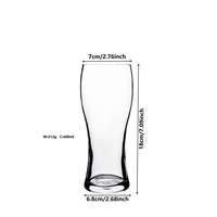 Hot Selling Hoge Kwaliteit Transparant Bier Tumbler Aanpasbare Helder Glazen Beker Voor Wijn Dranken Party Bar Classic Modern
