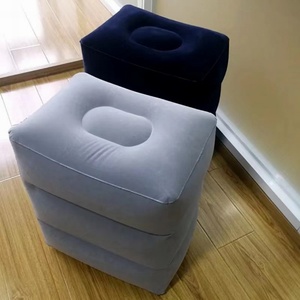 High Quality <b>Adjustable</b> Height Foldable Inflatable Foot Rest Pillow for Kids Adults for Office Airplane Travel Other Travel - Product Image 4