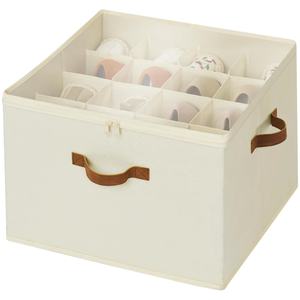 Foldable 16-Grid Non-Woven Fabric <b>Storage</b> <b>Shoe</b> Box Dust-Proof PVC Transparent Grid Sorting Packaging <b>Storage</b> <b>Shoe</b> <b>Rack</b> or Bin - Product Image 1