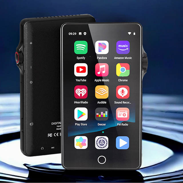 WiFi MP3 Player with Spotify 4.0" Touch Screen Android Digital Music Player with Bluetooth FM Radio