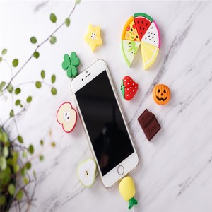 Mignon Fruit téléphone USB câble protecteur pour <span class=keywords><strong>iphone</strong></span> câble chompers <span class=keywords><strong>cordon</strong></span> animal morsure chargeur fil support organisateur <span class=keywords><strong>protection</strong></span> - Product Image 3