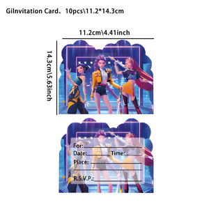 Paket Perlengkapan Pesta Bertema Kpop Demon Hunters Squad, Termasuk Balon Lateks, Hiasan Kue, Spanduk Selamat Ulang Tahun, dan Hadiah - Product Image 6