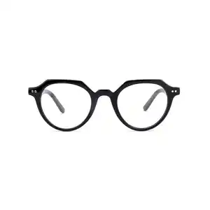 2023 LT1096 Latest design acetate optical eyewear irregular round model supplier customization available