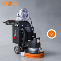 Ponceuse électrique diamantée 3KW 220V/380V avec disque de 350/400mm pour le polissage du marbre et du béton, machine de ponçage de sols et de routes avec aspiration