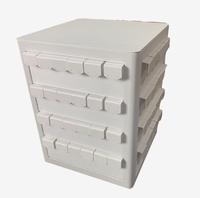 Support de stockage de bijoux de protection de l'environnement présentoir rotatif de bijoux en cuir PU blanc électrique automatique