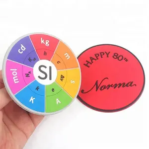 Promotional Gifts Custom Colorful Brand Name Logo Soft Round PVC Rubber Patch Tea Cup Mat Coaster