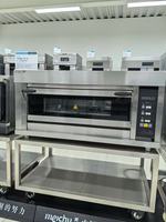 Four à pâtisserie au gaz Shenchu RQKL à un seul niveau, deux plateaux, 100W, avec revêtement émaillé, frein, roulettes et contrôleur numérique