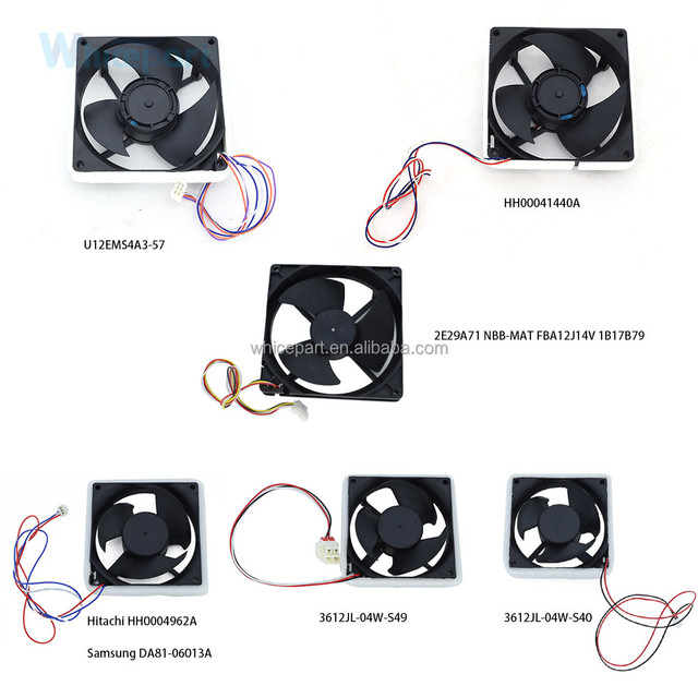 Refrigerator Evaporator Fan Motor DC12V DC14V Refrigerator Condenser Cooling Fan for Hitachi Samsung NMB Freezer Parts