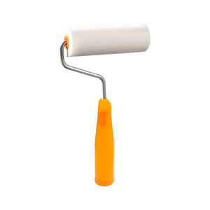 Rodillo de pintura de espuma de alta densidad con marco de liberación rápida industrial, sin desprendimiento de pelo, sin rayas, mango de PP para pintura de látex de gabinetes, bricolaje profesional - Product Image 1
