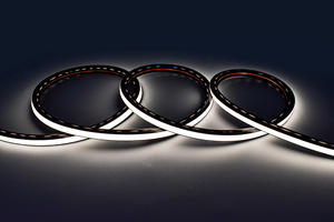 PERFECT DC24V Dimmable Smart Control Dotless Slat <b>Wall</b> Wood Panel <b>Plug</b> and Play Flexible Strip <b>Lighting</b> Kits for Home Decoration - Product Image 3