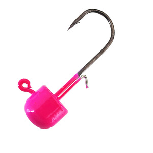 Anzuelo con cabeza de jig Huashengda NED rosa 072 para pesca de lubina en agua dulce - Product Image 1