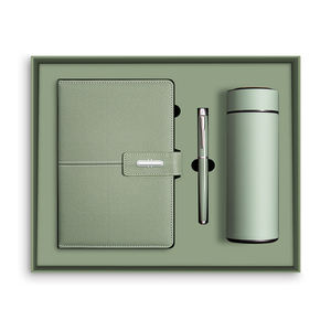 Caja de regalo de nuevo diseño 2024, juegos de Planificador de cuaderno de cuero Pu personalizados, diario y bolígrafo, juegos de regalo de recuerdo para eventos de negocios - Product Image 2