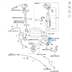 0K52C-1335ZDSYP ZCHD016B Ensemble de pompe à carburant de pièces automobiles 0K52C-1335Z pour Sedona CARNAVAL 2.5/2.7T - Product Image 1