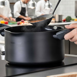 Statement Line <b>Saucepan</b> Ø 20 cm Stainless Steel Aluminium Induction Cooker Compatible with Glass Cover for Restaurant Use - Product Image 3
