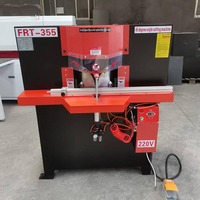 RUISEN RS- # Machine de découpe de moulures en bois électrique pneumatique à double lame, angle de 45 degrés, 355 mm