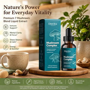 Tintura de Hongos Inmunitarios 8 en 1 de Marca Privada de Fábrica Estadounidense, Mezcla Certificada GMP de Cola de Pavo, Chaga y Maitake para Adultos - Product Image 3