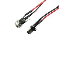 Kabel DC5520 Panel Female ke JST 2P Harness UL1007 20AWG 300V7A untuk Instrumen LED, Peralatan Industri, dan Chassis