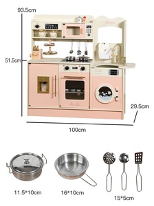 Set Multifunzione di Giocattoli da <span class=keywords><strong>Cucina</strong></span> in <span class=keywords><strong>Legno</strong></span>, Giocattoli di Simulazione di Cottura con Funzione Puzzle, Set per <span class=keywords><strong>Bambini</strong></span> in Scatola - Product Image 4