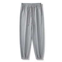 Nouveau design de pantalon de survêtement pour hommes Pantalon de jogging gris baggy à taille élastique personnalisé de haute qualité grande taille pour hommes