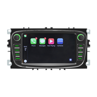 Autoradio 4 cœurs avec écran HD 7 pouces, Carplay sans fil, Android Auto, radio FM, Bluetooth, lecteur DVD pour Ford Focus