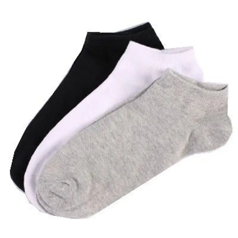 Wholesale bulk production disposable cheap low cut ankle socks spring summer polyester solid white black for men and women