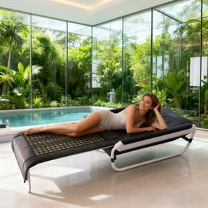 Therapie zentrum Beliebte Jade stein Infrarot Heizung Wirbelsäulen pflege Muskel Deep Relax Korean V3 Rollen <span class=keywords><strong>massage</strong></span> bett - Product Image 3