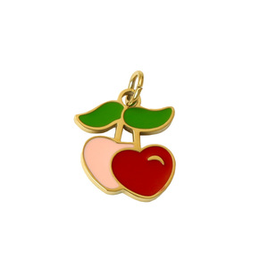 Cherry Charms Zinc Alloy Fruit Shape Pendant For DIY Jewelry Gift Women - Product Image 4