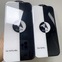 Protection d'écran en verre trempé 9H incurvé, sans bordure, transparente, à bords diamantés pour iPhone 17 16 15 14 13 12 Pro Max