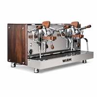 Mesin Pembuat Kopi Profesional WARM HCCG058 E61 Dua Grup Semi Otomatis untuk Kedai Kopi & Hotel