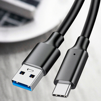 Kabel Data USB-A ke Type-C USB3.2 Berbahan Kepang 5m Super Cepat 10Gbps 3A 60W PD untuk Transmisi Data & Pengisian Daya PQ108